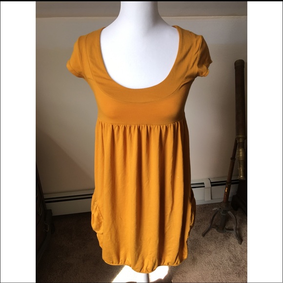 Poof! Tops - Poof women’s yellow top size Small NWT